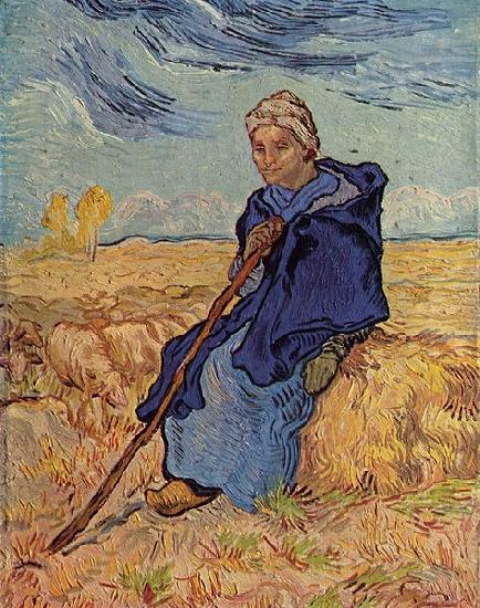 Vincent Van Gogh Die Hirtin oil painting picture